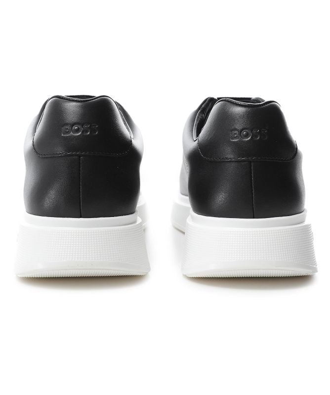 BOSS Leather Bulton Sneakers