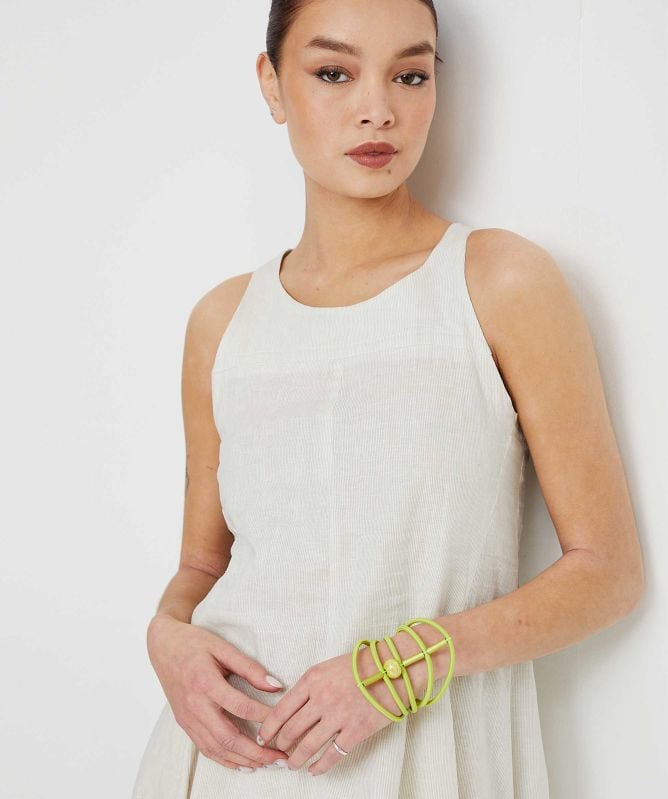 Lurdes Bergada Striped Midi Dress