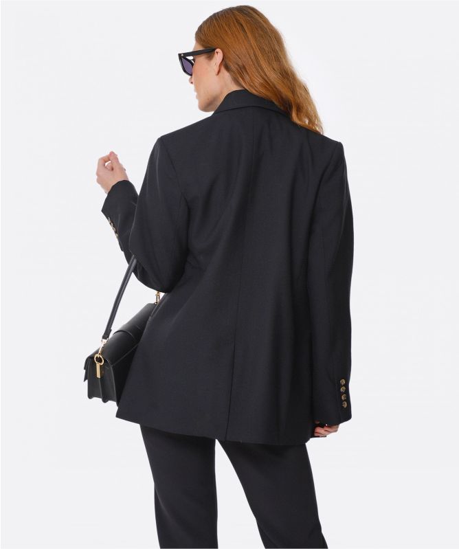 Anine Bing Kaia Tailored Wool Blazer