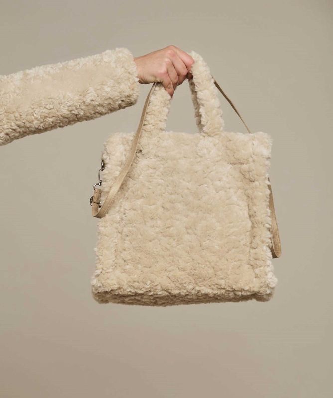 Rino and Pelle Brax Faux Fur Small Shopper