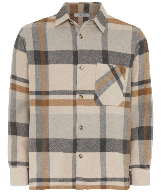 Seinse Check Pattern Overshirt