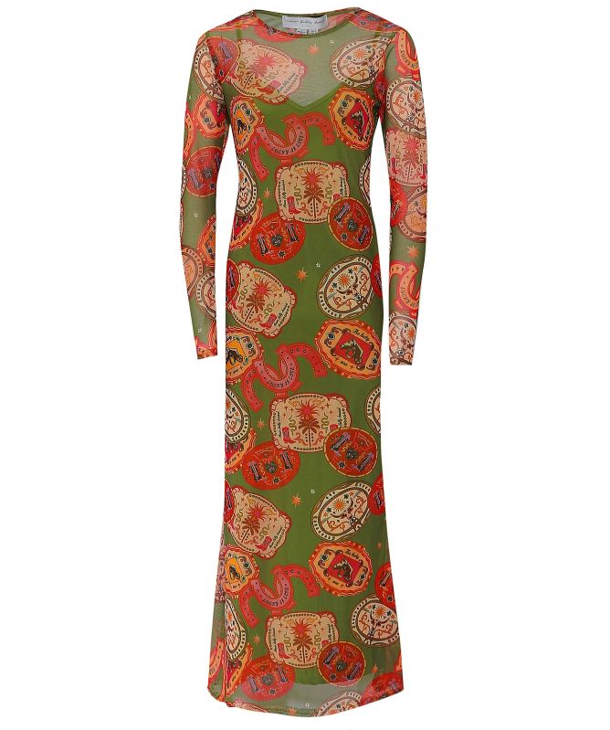 Never Fully Dressed Buckles Mesh Dress