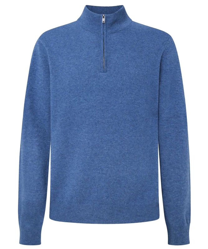 Hackett Merino Cashmere Half-Zip Jumper
