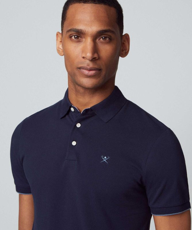 Hackett Stripe Trim Polo Shirt
