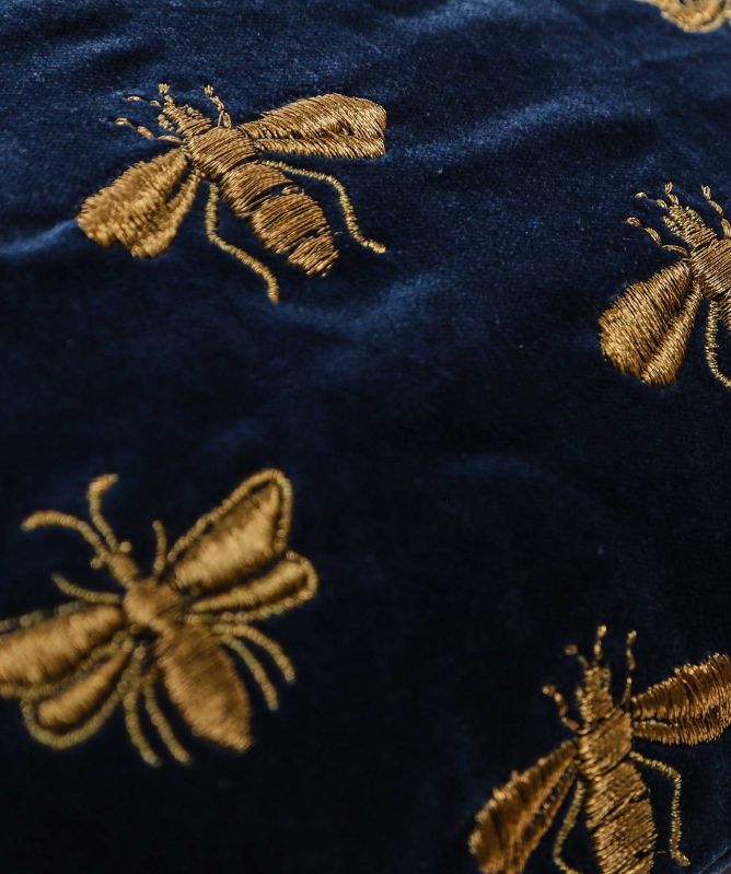 Elizabeth Scarlett Blue Honey Bee Everyday Pouch | Jules B