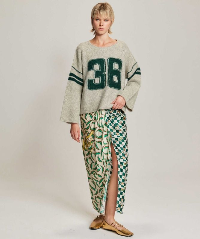 Me369 Luna Sporty Jade Tie Skirt