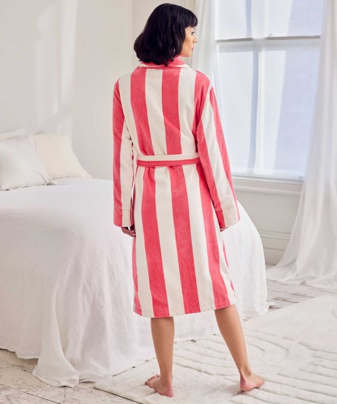 Chelsea Peers Cotton Towelling Stripe Robe