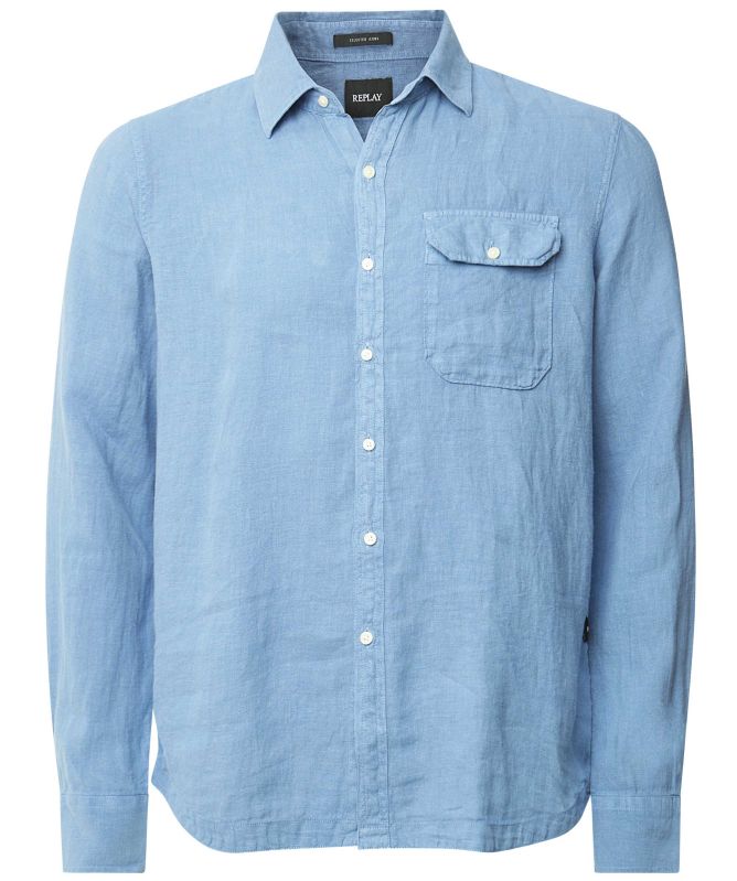 Replay Linen Pocket Shirt