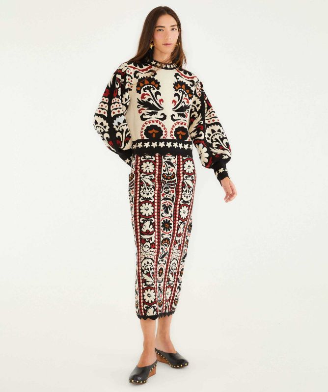 FARM Rio Winter Tapestry Knit Jumper