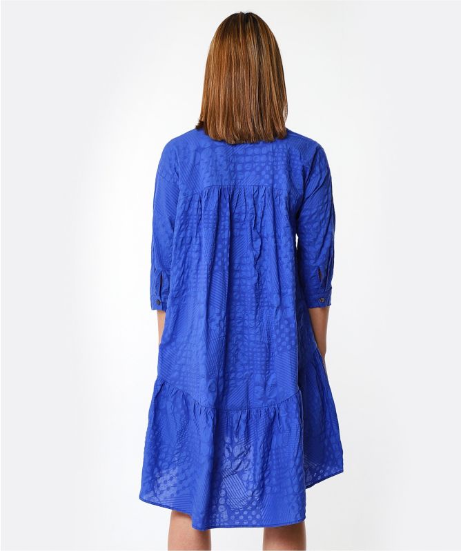 Thanny Patchwork 3/4 Sleeve Dress