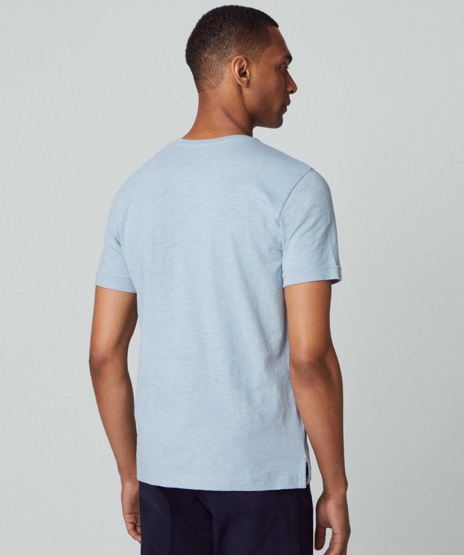 Hackett Cotton Linen Pocket T-Shirt