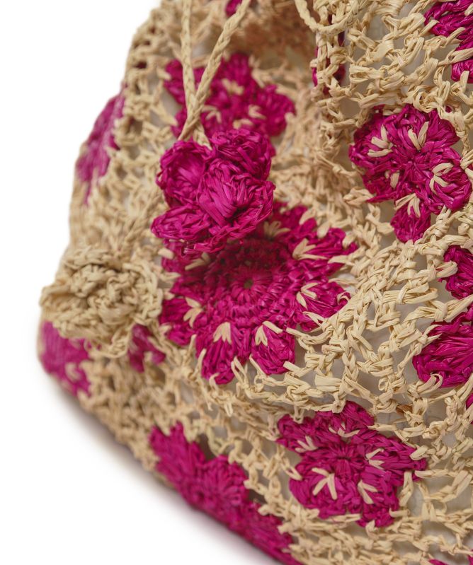 Ma.Clau Akora Large Pink Flower Bag