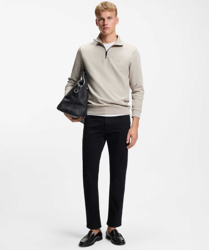 BOSS Cotton Half-Zipper Zetrust Sweatshirt