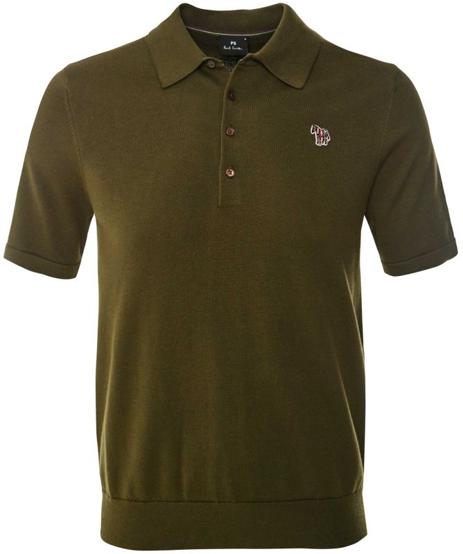 Paul Smith Knitted Zebra Polo Shirt