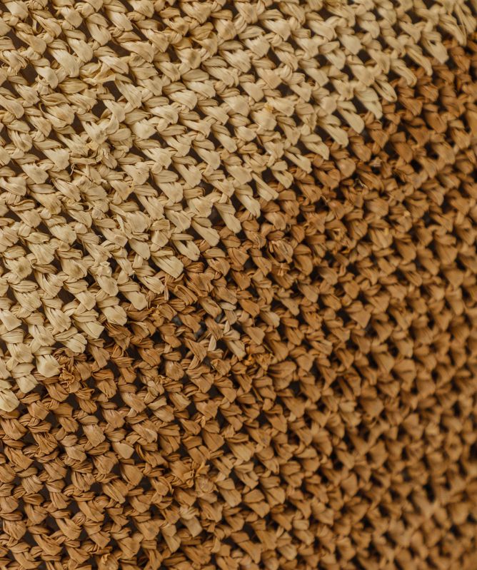 Rabarany Raffia Tassel Tote Bag