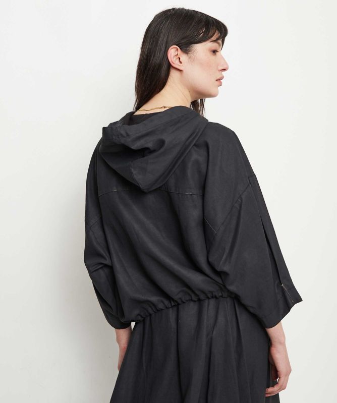 Lurdes Bergada Coating Hooded Top