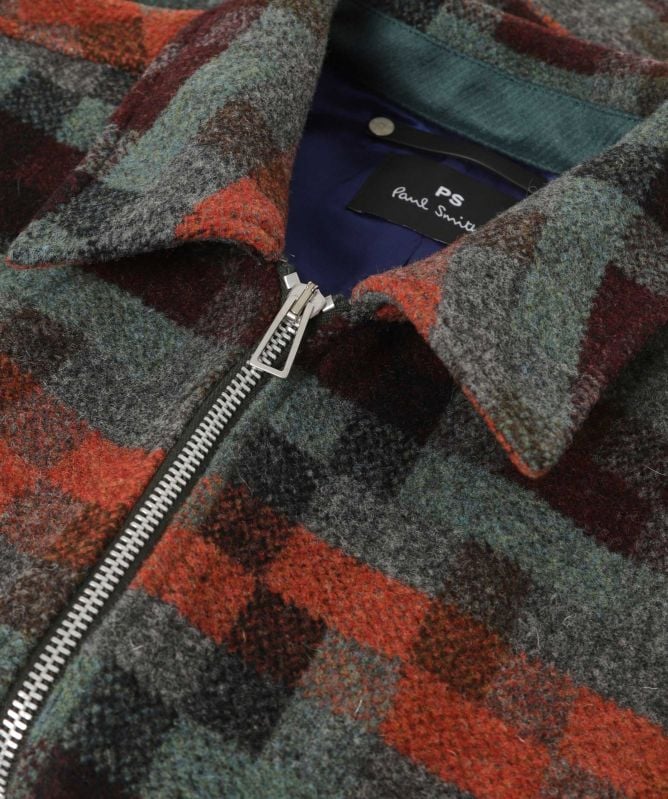 Paul Smith Jacquard Check Zip Jacket
