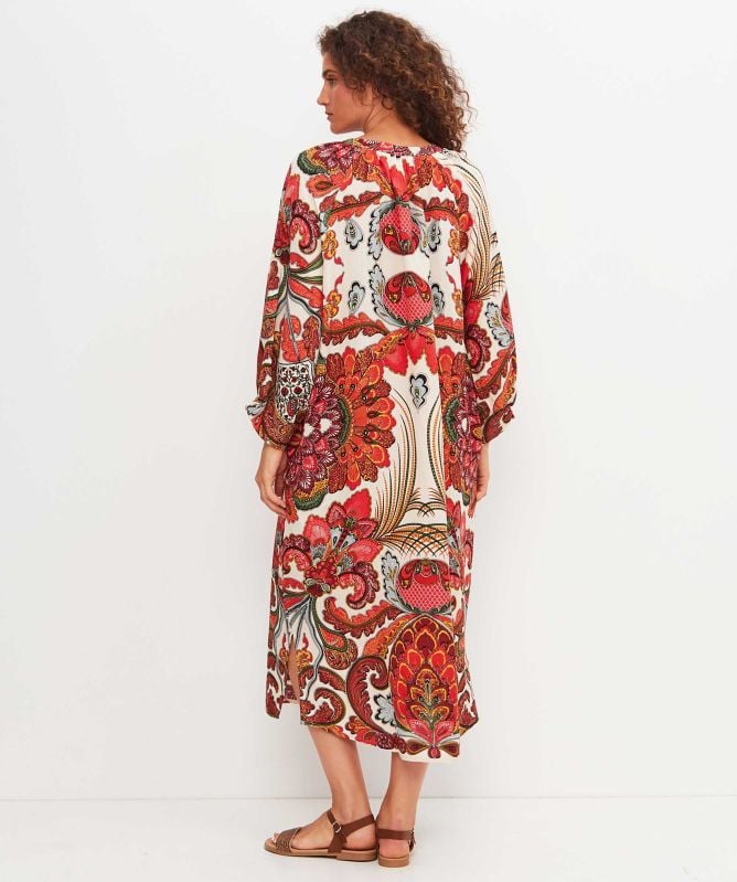 One Hundred Stars Fiesta Orange Raglan Dress