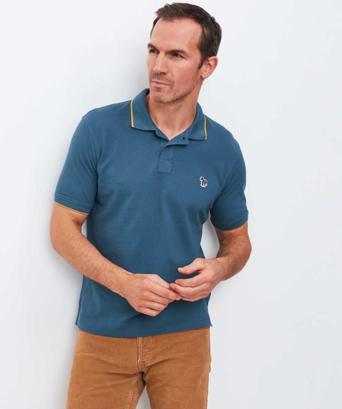 Paul Smith Slim Fit Tipped Zebra Polo