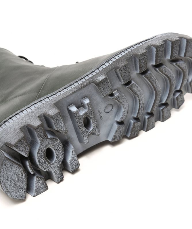 Lofina Gasoline Leather Lace Up Boot