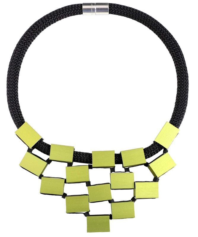 Christina Brampti Aluminium Cube Necklace