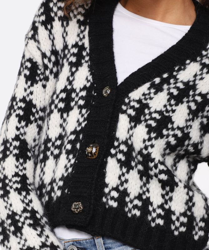 Hayley Menzies Cassidy Alpaca Jacquard Cardigan