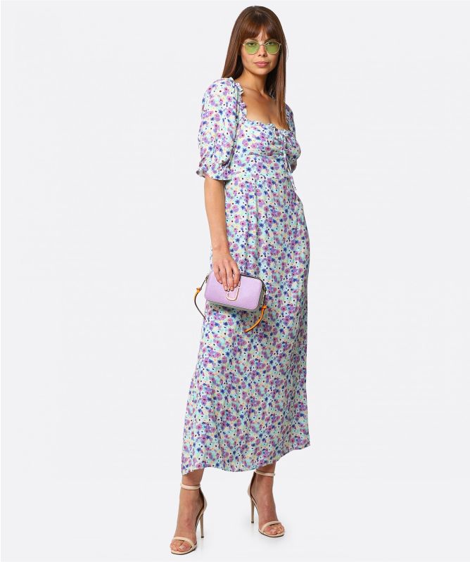 RIXO Montenegro Floral Midi Dress