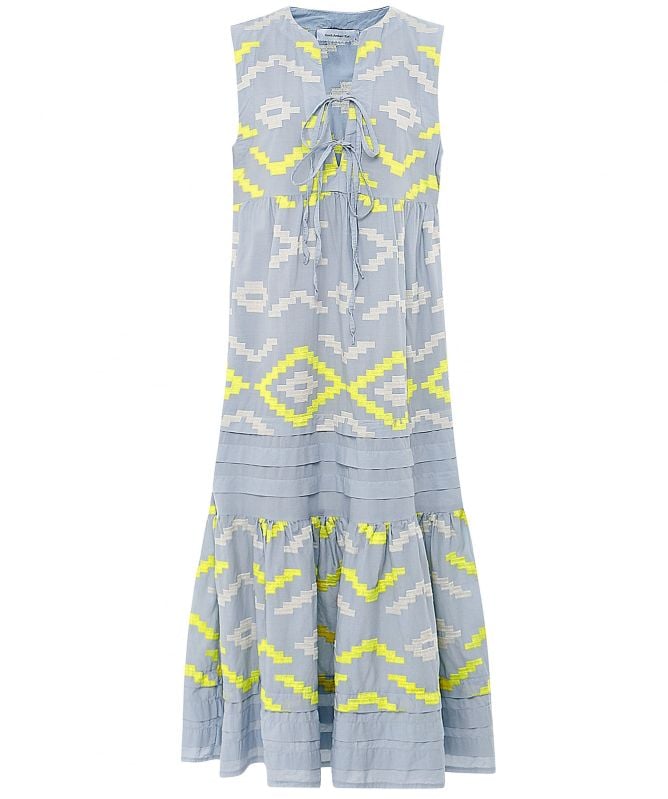 Greek Archaic Kori Rhombus Midi Dress