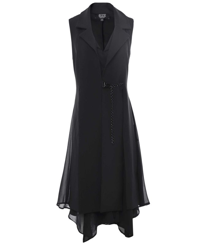 Bize Longline Sleeveless Jacket