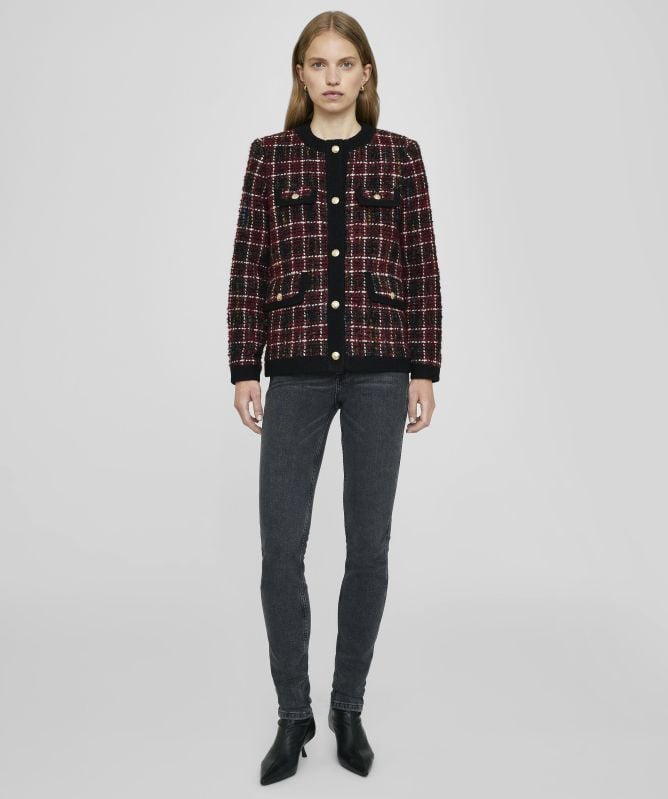 Anine Bing Lydia Plaid Jacket