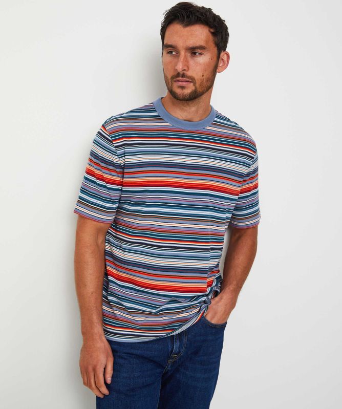 Paul Smith Organic Cotton Striped T-Shirt