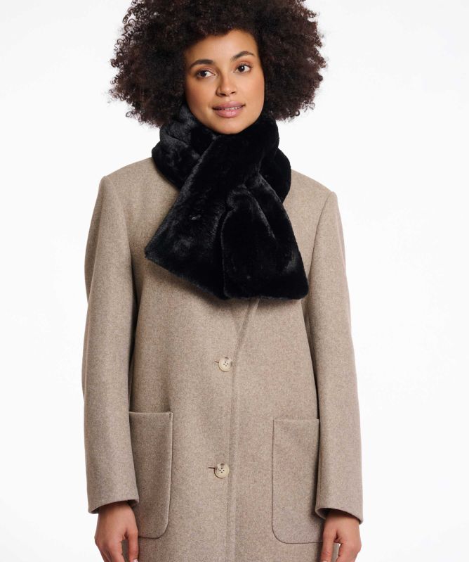 Rino and Pelle Stip Faux Fur Scarf