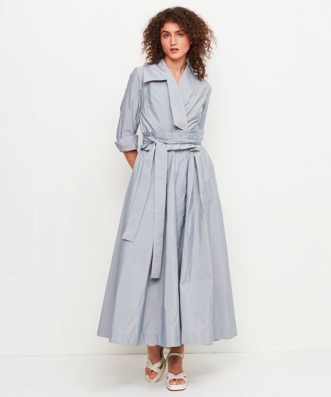 Bize Taffeta Wrap Dress
