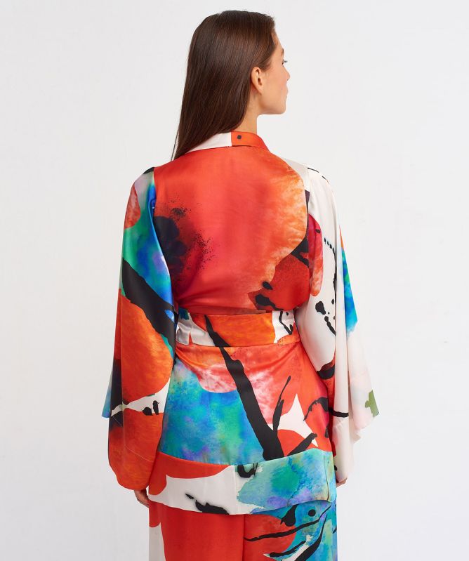 NU London Printed Kimono