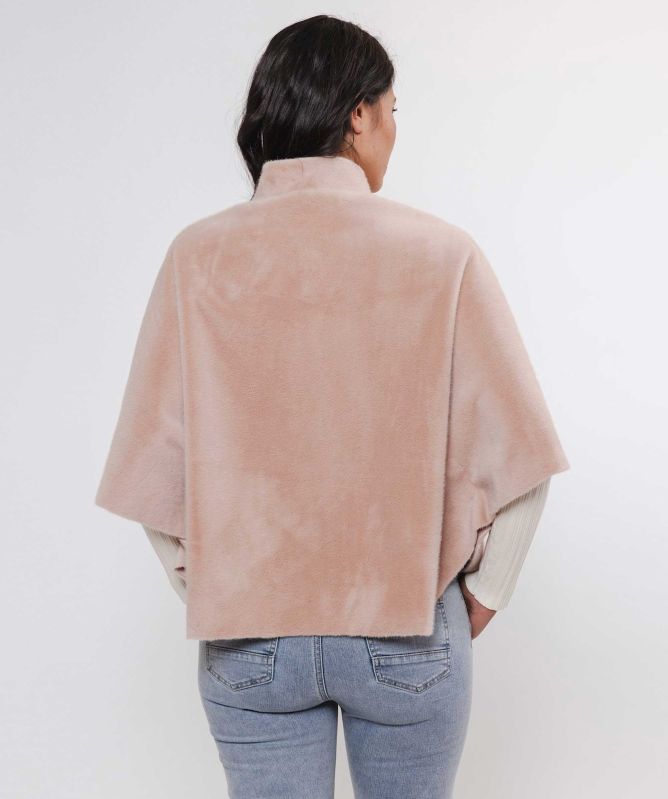 Rino and Pelle Dewi Faux Fur Cape