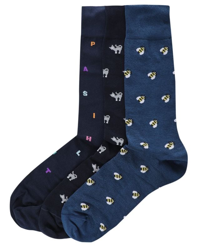 Paul Smith Mixed Motif Socks 3 Pack