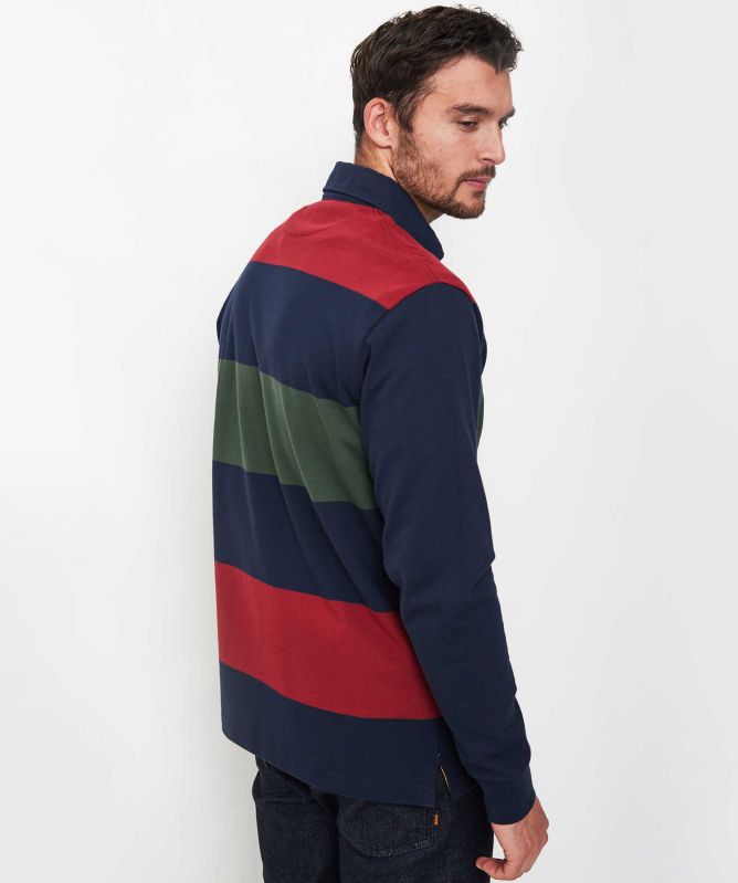 Hackett Heritage Striped Rugby Shirt