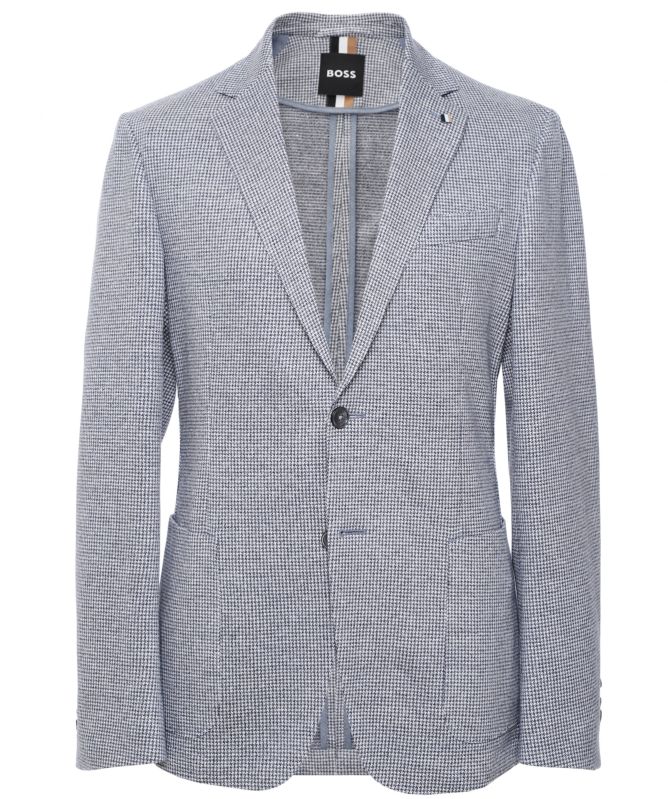BOSS Linen Houndstooth C-Hanry-J-222 Jacket