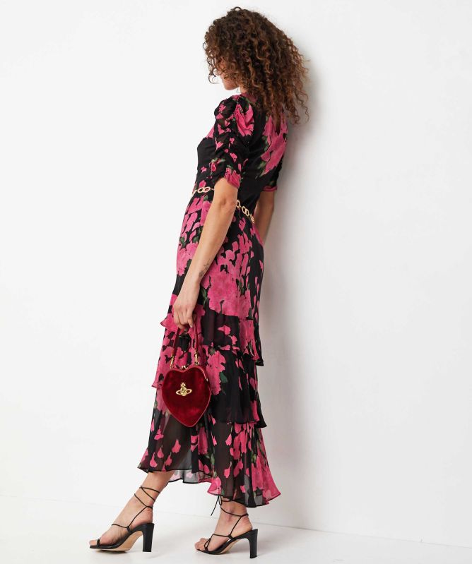 RIXO Evelyn Ruffle Midi Dress | Jules B