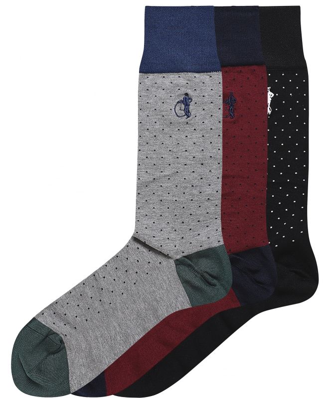 London Sock Co. A Spot of Style Socks 3 Pack