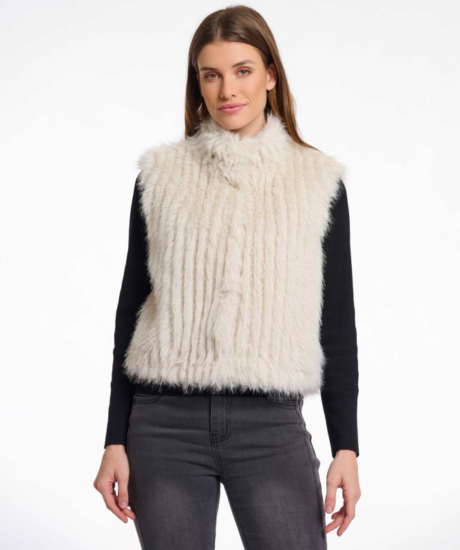 Rino and Pelle Dava Faux Fur Gilet