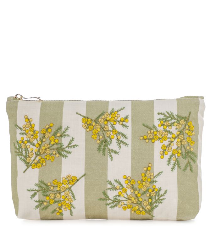Elizabeth Scarlett Mimosa Stripe Printed Everyday Pouch