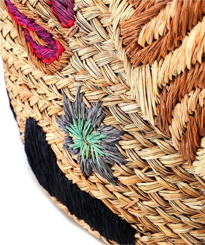 Uzurii Saint Barth Raffia Beach Bag