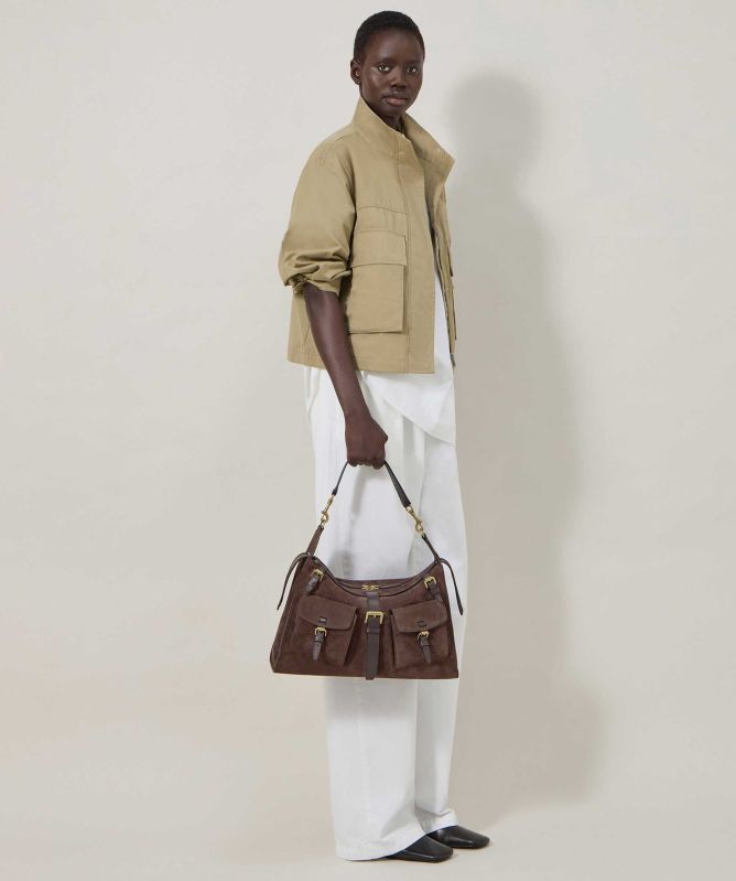 Mulberry Suede Roxanne Shoulder Bag