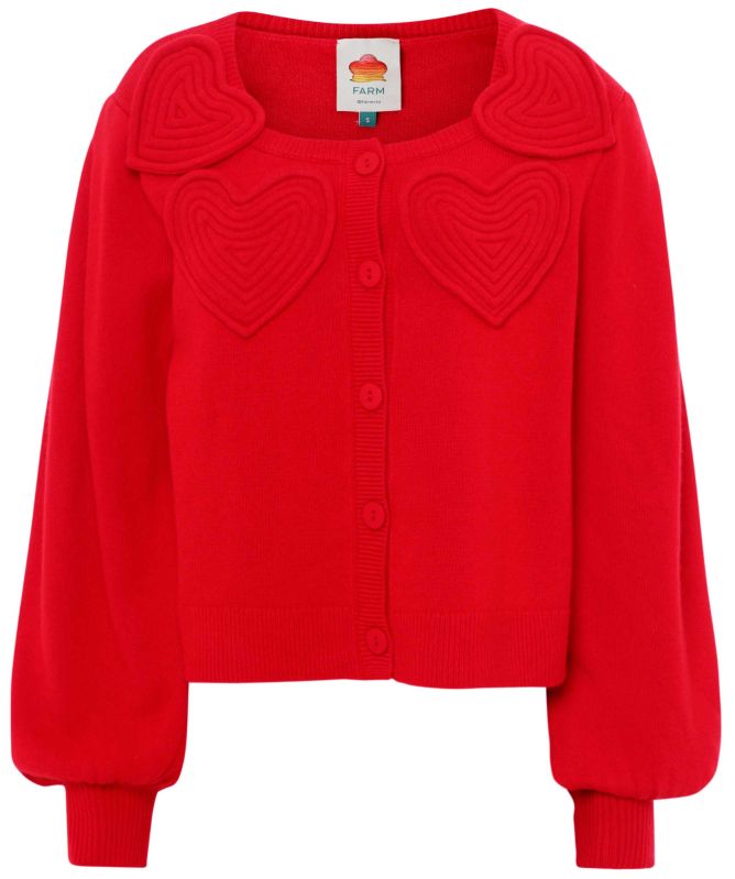 FARM Rio Heartful Knit Cardigan