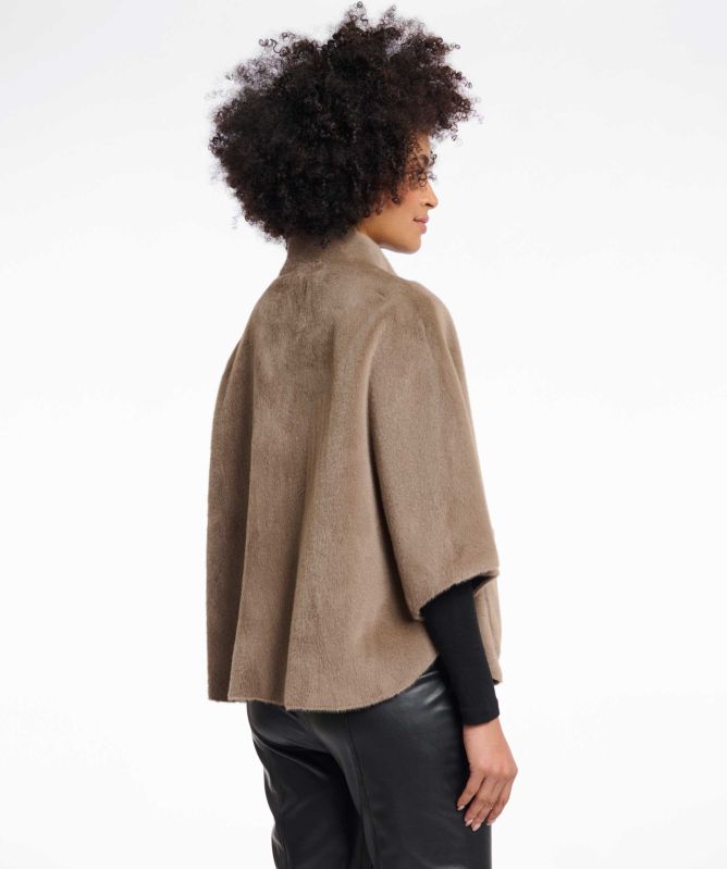 Rino and Pelle Dewi Faux Fur Cape