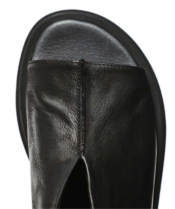 Lofina Flat Leather Open Toe Shoes