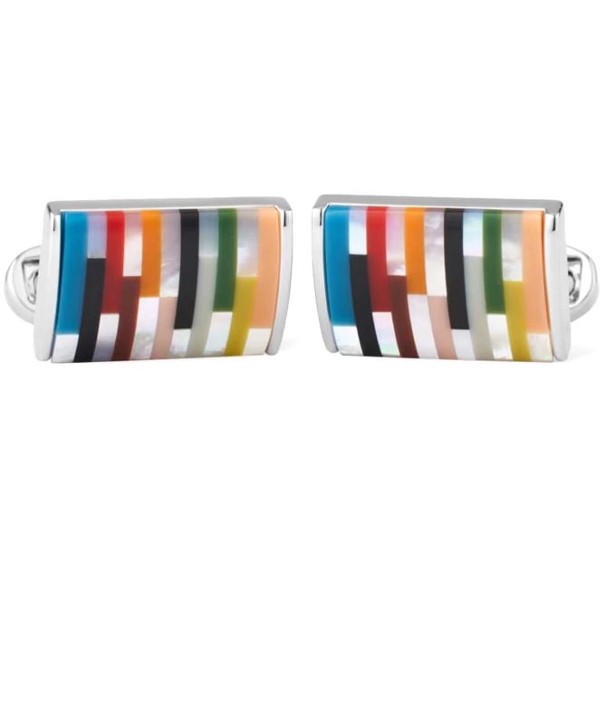 Paul Smith Signature Stripe Curve Cufflinks
