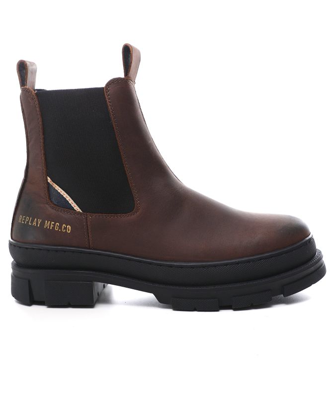 Replay Leather Vega Chelsea Boots