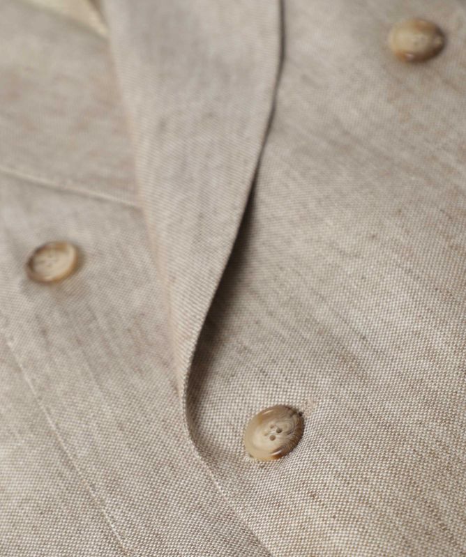 Sand Star Double-Breasted Jacket